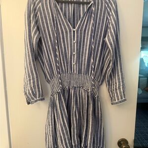 Rails Jasmine Striped Mini Linen Dress